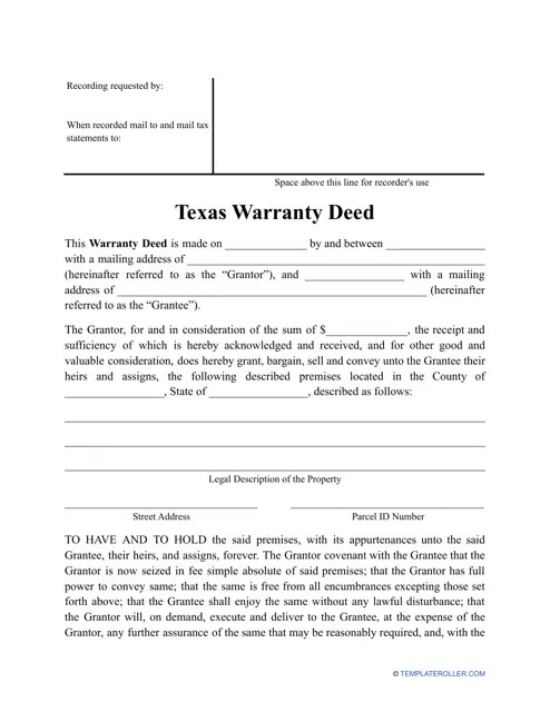 warrentydeed warrantydeedTX